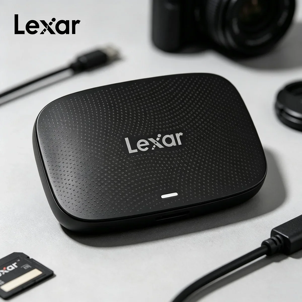 Lexar CFE Card Reader CFexpress Type A Card Reader Hi-Speed USB 3.2 Gen2 10Gbps 8K 2-in-1 SD Card Reader USB Type C Interface