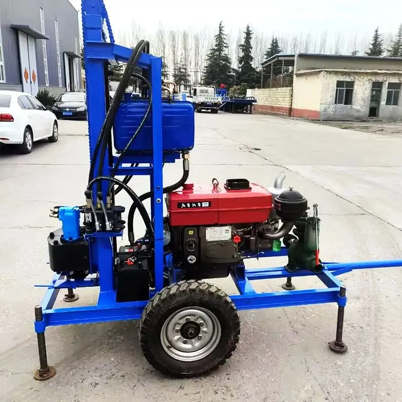 

Индивидуальная портативная дизельная гидравлическая буровая установка 100м 150м 180м, высококачественная, высокоточная, на колесном или гусеничном ходу