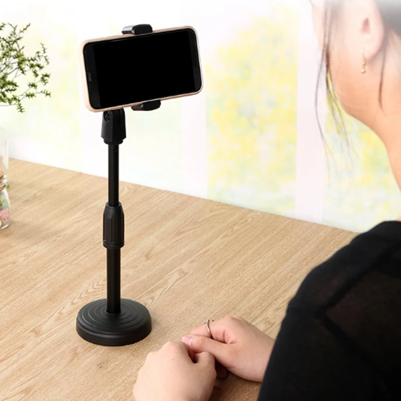 Adjustable Flexible Portable Tablet Holder For Phone Stand Lifting Desktop Live Streaming Stand Telescopic Desktop Disc Stand