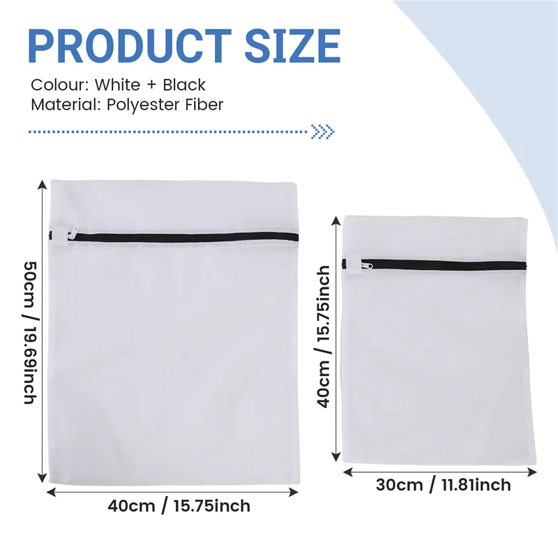 10 sacos de lavanderia para máquina de lavar, sacos de malha com zíper, sacos de lavanderia para blusas, sutiãs, meias (5S + 5L) QUENTE!