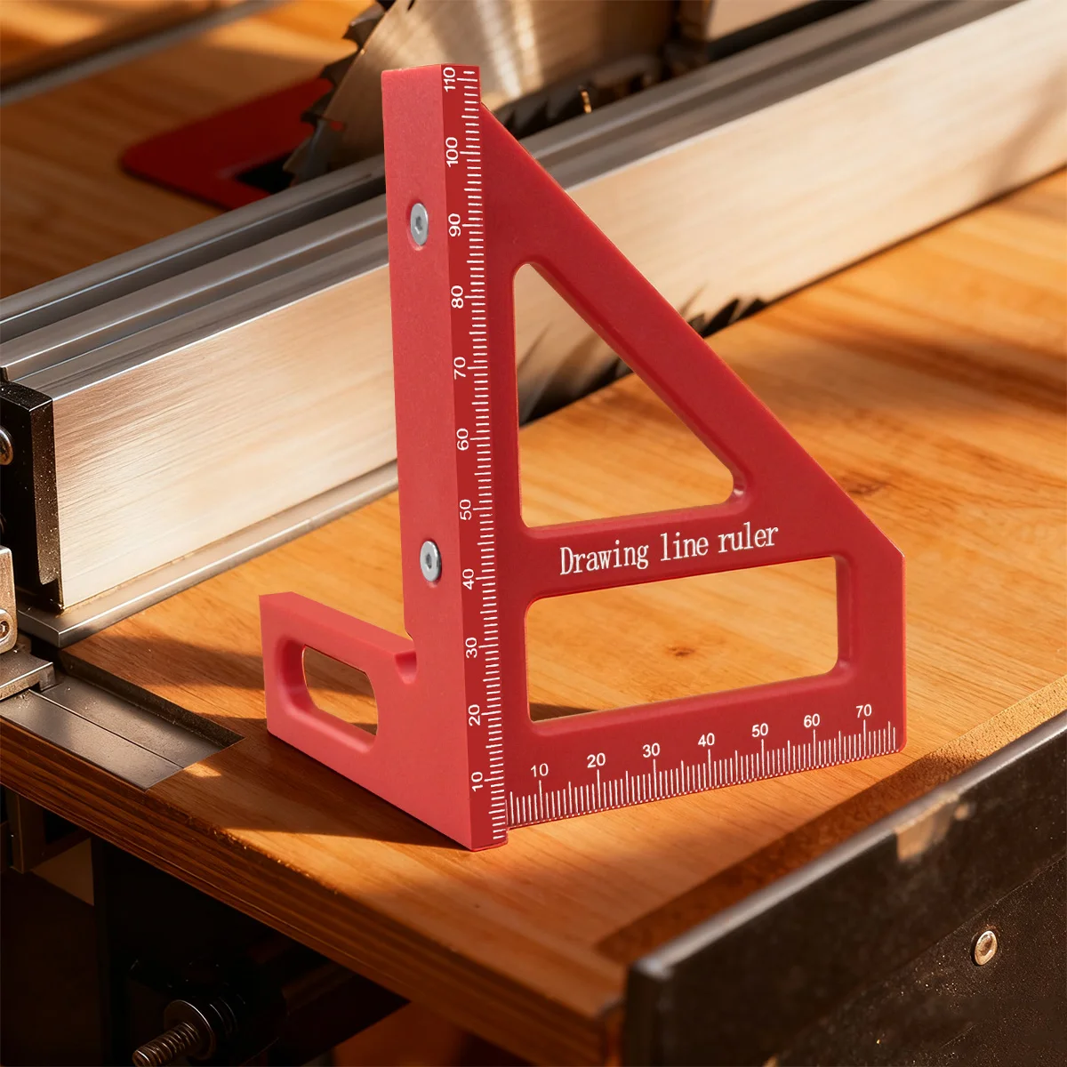 3D Multi-Angle Measuring Ruler  45°/90° Square Protractor Triangle Rulers, Woodworking Drawing Line Diy Hand Tool