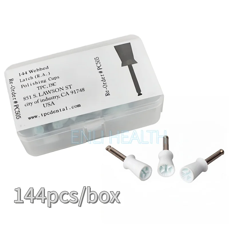 Dental Disposable TPC Handle Polishing Cup P-C505 Latch Type Prophy Cups For Polishing&Cleaning Teeth Silicone Polishing Tool