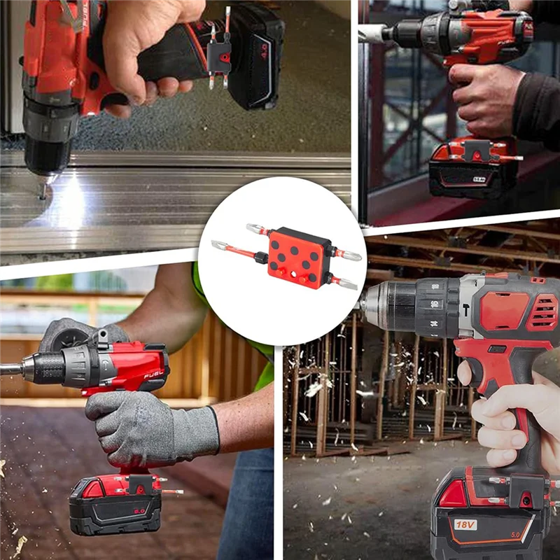 

ABKJ-For M18 Drill Bit Organizer For Drills Carry Up ,Bit Holder (2 Pack) Durable Easy To Use