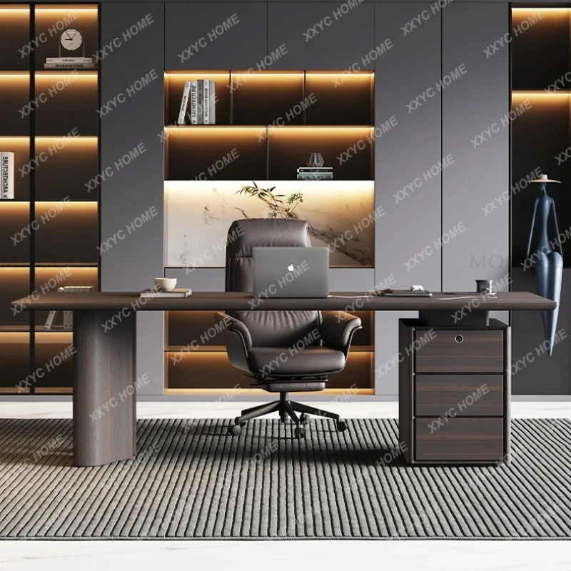 

X-S Minimalist Desk Solid Wood Adult Home Light Luxury Study Living Room Office Computer Desk Desktop HG