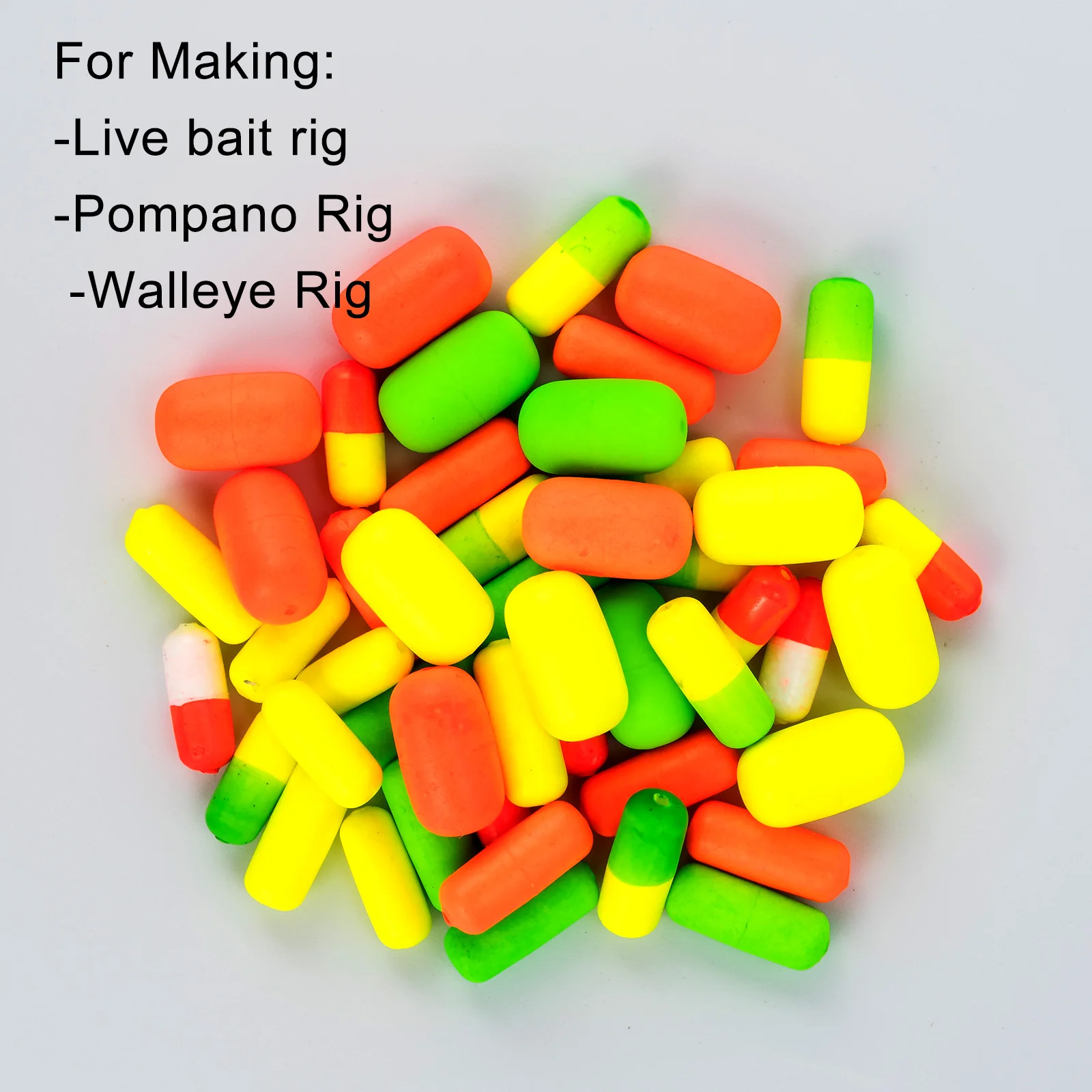 30pcs Foam Fishing Float Strike Indicator Bobber Buoys for Catfish Rig Freshwater Surf Fishing Bait Rig Bottom Rig Walleye Rig image 6