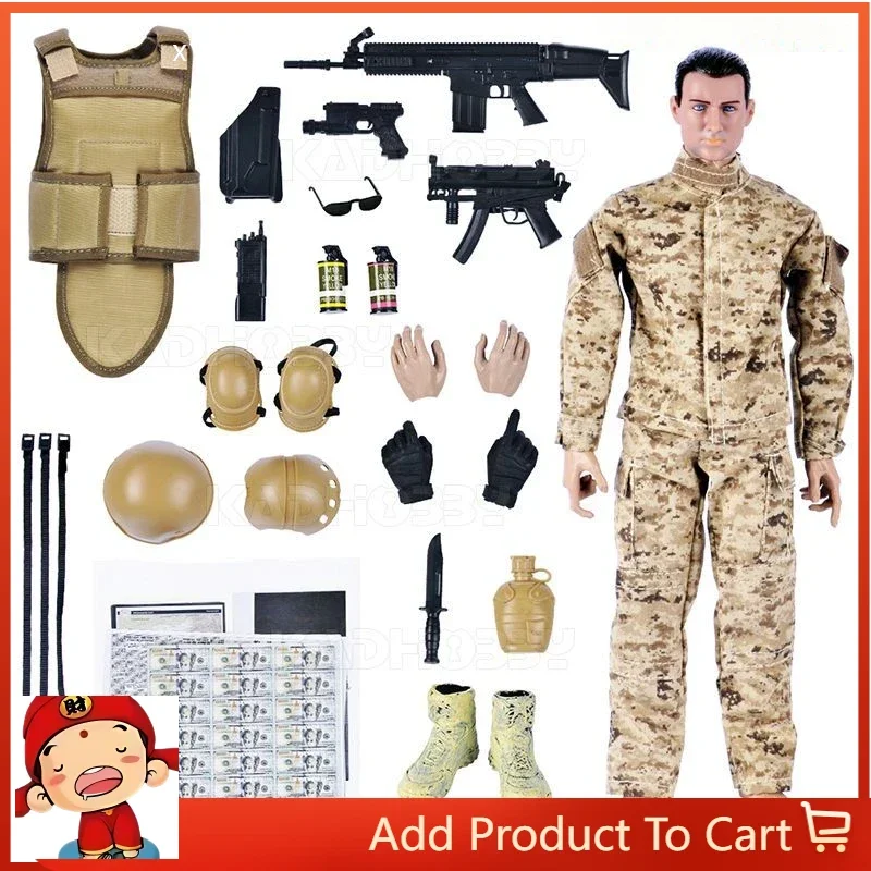 

30cm BBI Military Style1/6Action Figurine Garage Kit Soldier Pvc Joint Mobility Model Room Decor Collectible Toys Camouflage