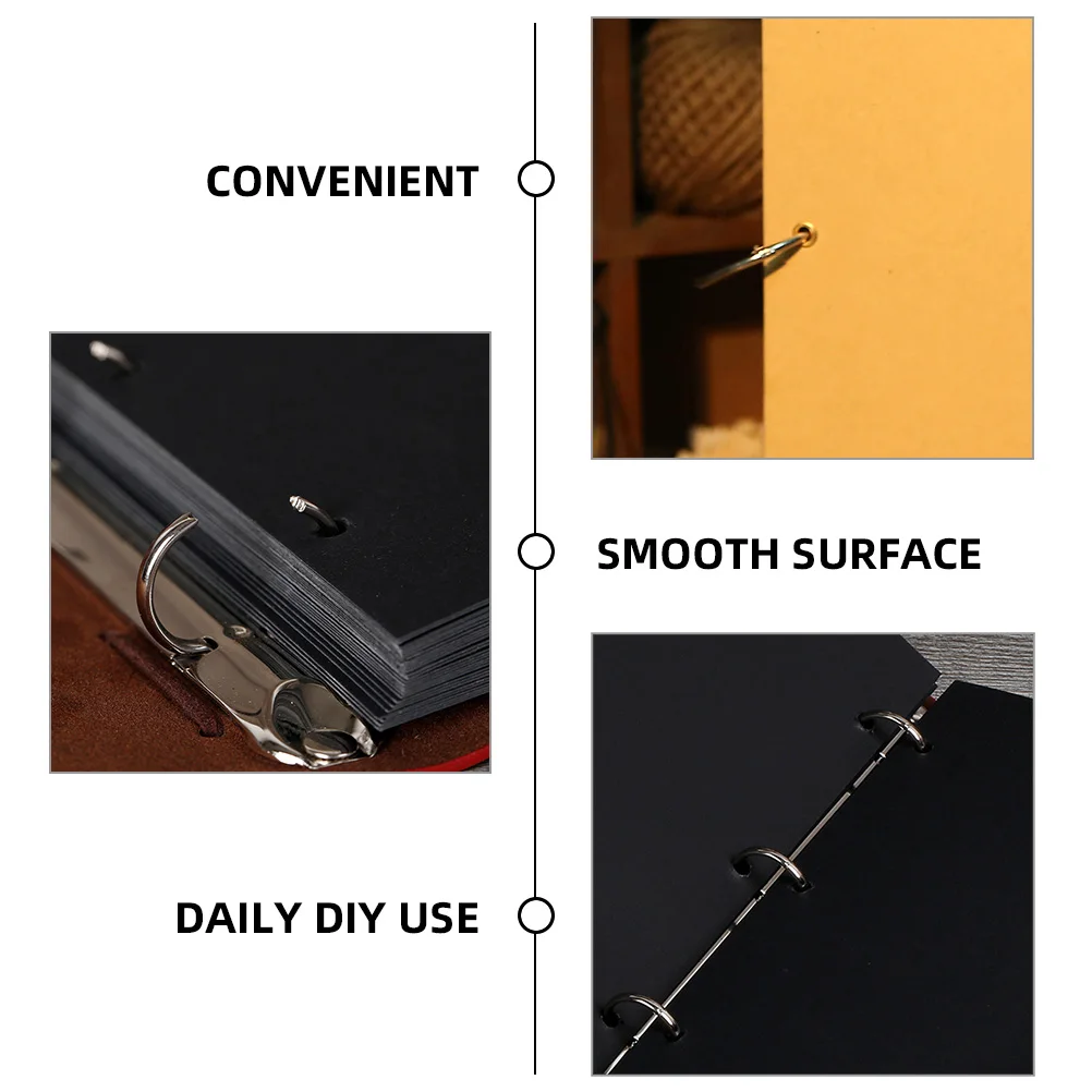 12pcs Binder Rings Book Circle Album Card Scrapbooking Clips Metal Rings for Crafts Paper Binding Office Key DIY Projects