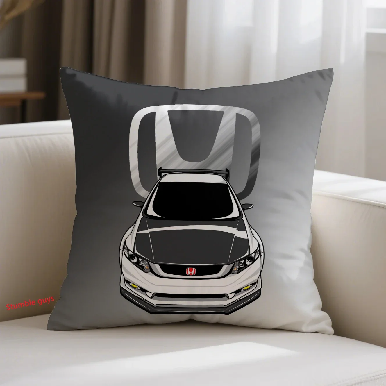 

Honda 45X45cm Sports Motorcycle Racing Sofa Cushion Cover Durable Fabric Home