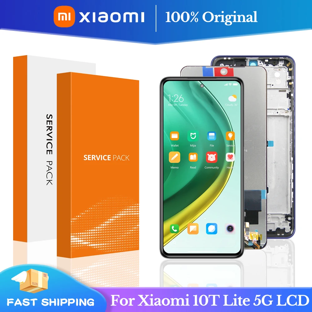 

Оригинальный сменный дисплей для Xiaomi Mi 10 T Lite 5G LCD 10 сенсорный экран для Mi 10 T 10 T Lite Φ M2007J17G дисплей