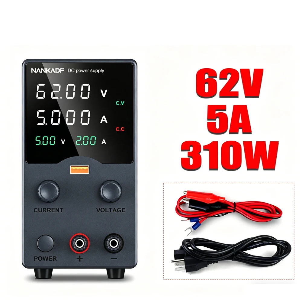 Instelbare DC-voeding 30V 5A 10A Schakelende laboratoriumvoeding Gestabiliseerde spanning Reparatie 60V 5A 120V 3A 160V 2A voeding