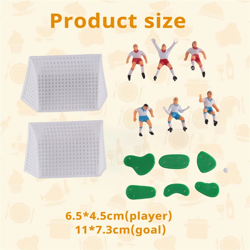 

8PCS Soccer Football Cake Topper Player Decoration Tool Birthday Mold Mould Set CNIM Hot