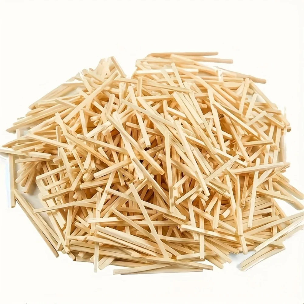 1000 Pure Color Wooden Sticks, DIY Craft Set, Mini Puzzle Sticks, Suitable for Home, School Education, and Various Projects