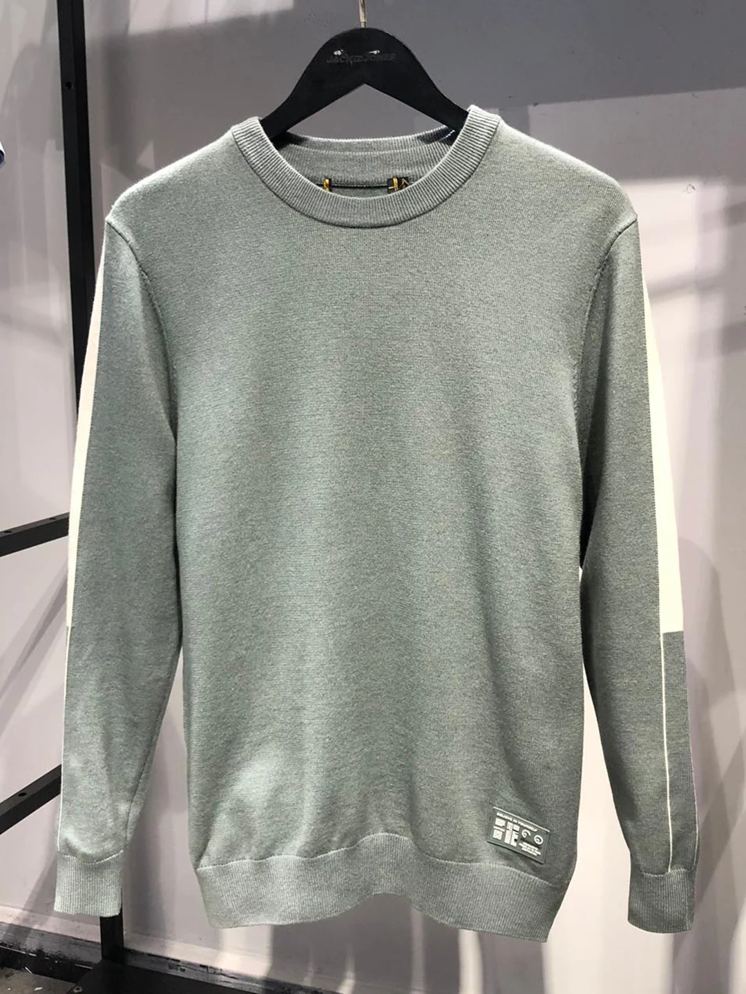 

Повседневный мужской вязаный свитер Thiened, круглый пуловер Ne, мягкая шерстяная смесь, молодежная повседневная одежда, удобный длинный свек Crew Ne