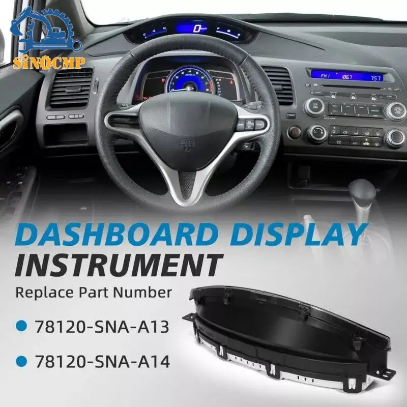 

Speedometer Instrument Cluster 78120-SNA-A14 FOR Honda Civic Sedan 2006-2011 Dash Display Gauge Car Accessories