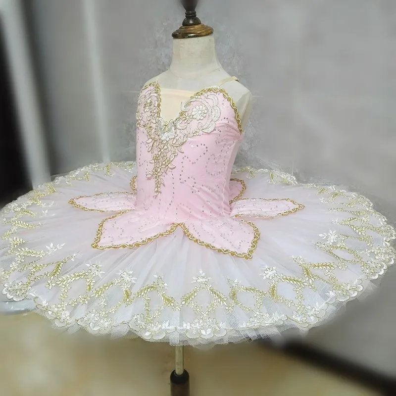 Sleeping beauty princess Aurora Ballet Tutu Professional pink peach Girl competition Women Pancake tutu Ballet classic Dress