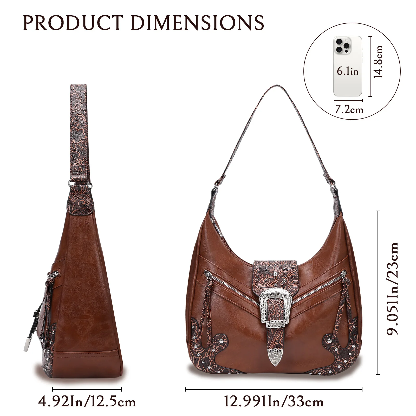 حقيبة حمل مطرزة على طراز بوهو للنساء، حقيبة كتف ذات سعة كبيرة على الطراز العرقي القديم، حقيبة سفر محمولة متعددة الاستخدامات #5