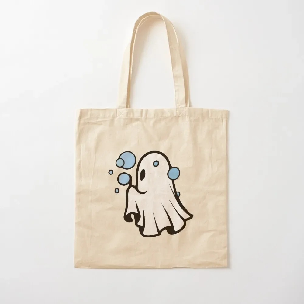 

Sweet ghost blows soap bubbles Tote Bag shopping bag reusable shopping bags Fabric bag hand