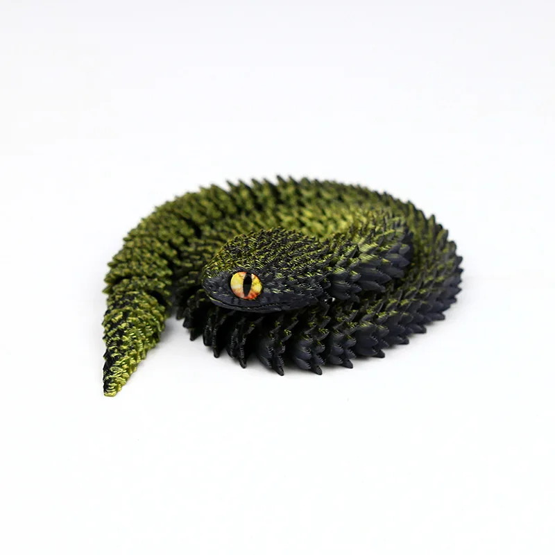 Articulated Snake Decor Figurine Model