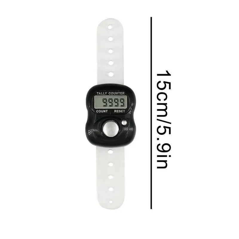Electronic Finger Counter Ring Mini Digital Tally Counter Clicker LCD Stitch Marker Counter for Handheld Knitting Row Golf Lap