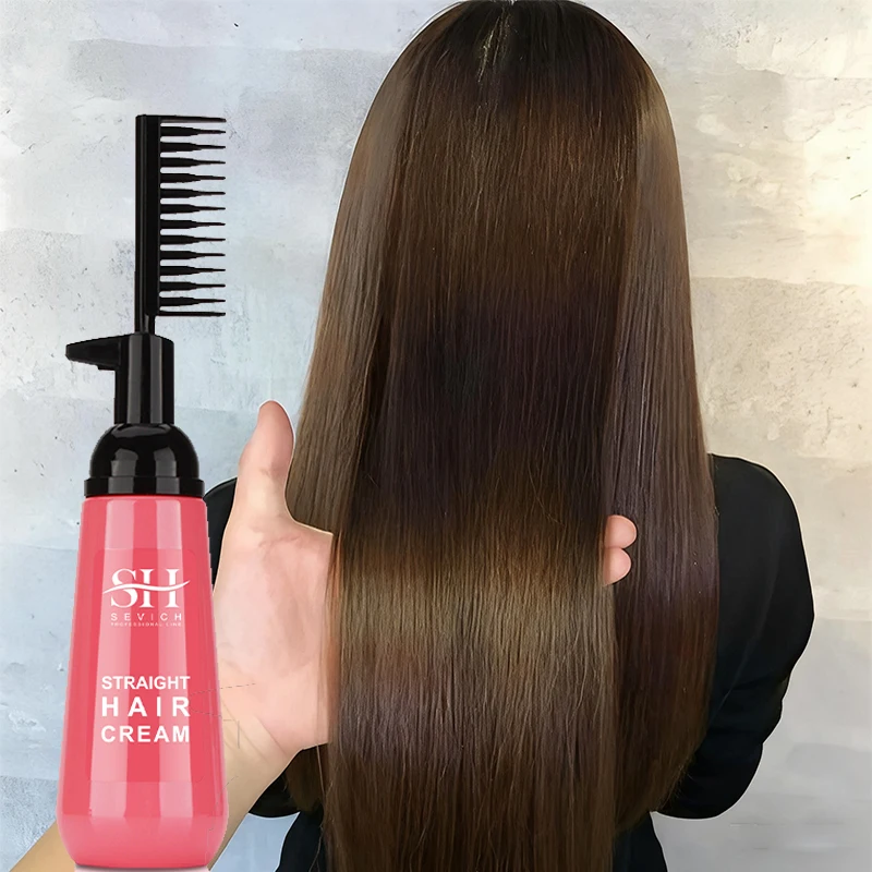 

Кератиновый выпрямляющий крем для волос с расческой, восстанавливающий вьющиеся перманентные вьющиеся волосы, маска для выпрямления волос, профессиональные товары для салонов