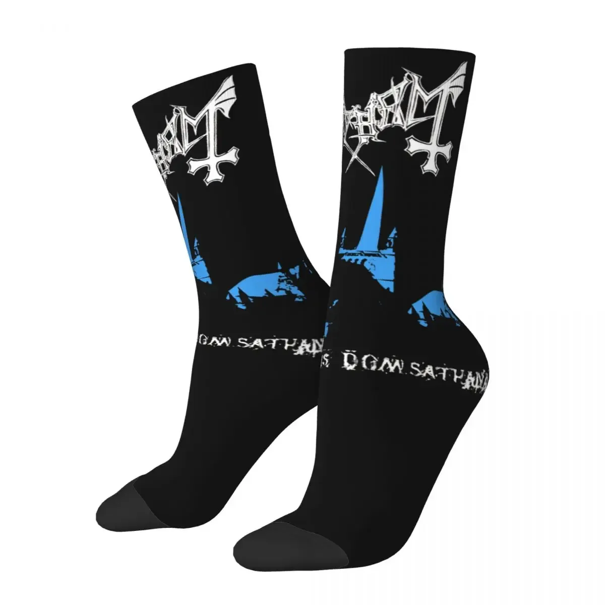 

Mayhem Black Merch Crew Socks Cozy De Mysteriis Dom Sathanas Song High Quality Sock Super Soft for Little Small Gifts