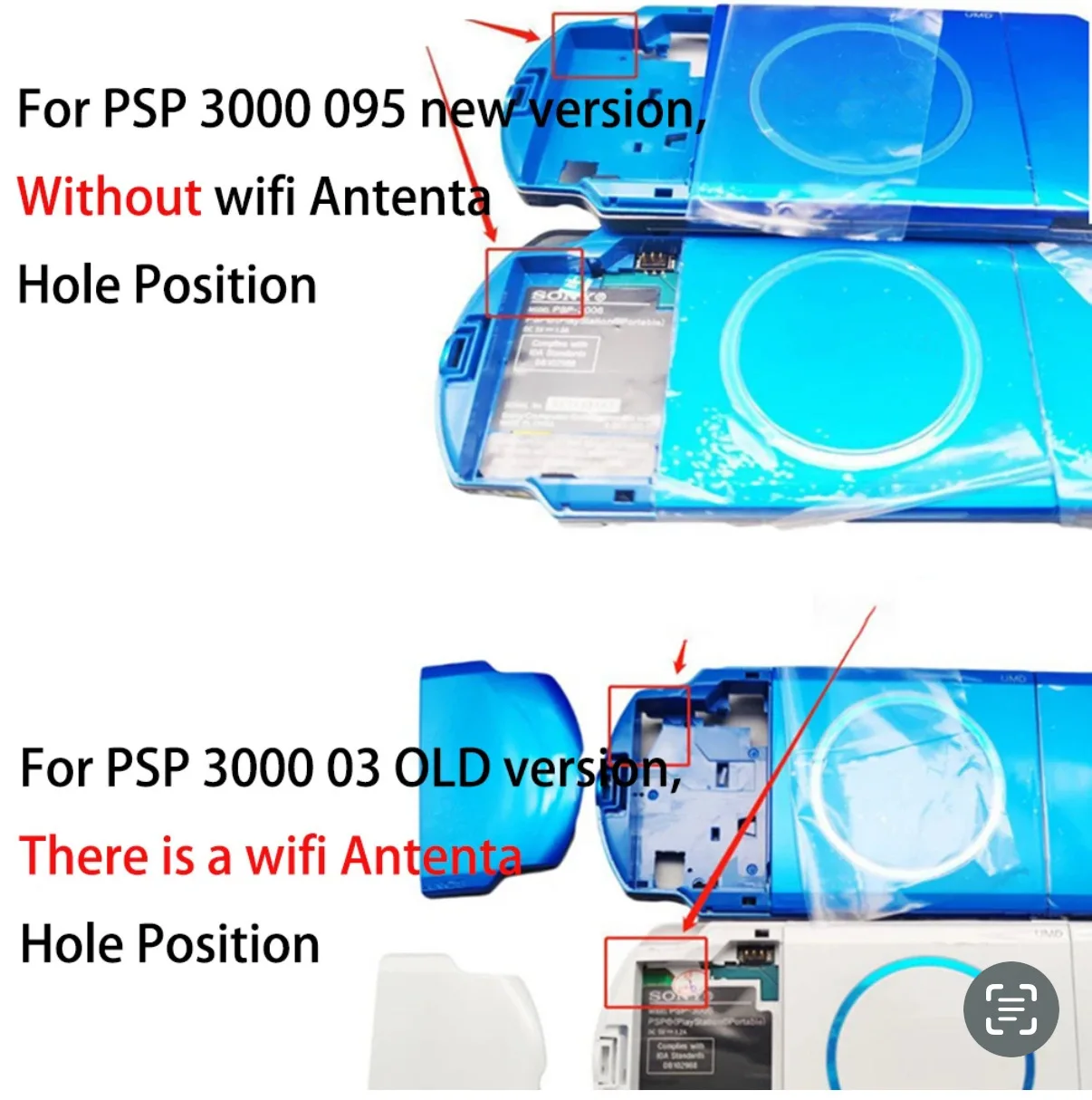 Obudowa do Sony PSP3000, model G03/04, zamiennik, jednolity kolor, kompletna obudowa, części do samodzielnego montażu, zestaw do wymiany obudowy konsoli. — zdjęcie produktu 2