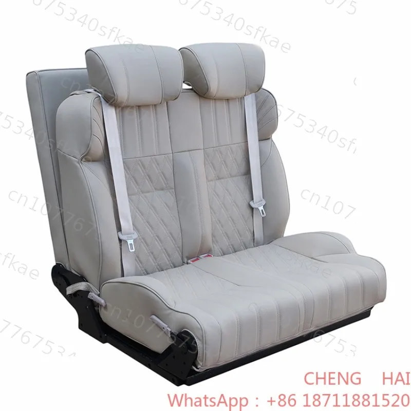Customized CHENG HAI Convertible Sofa Bed Luxury Van Captain Seat 3-fold Forward Slip Bed Seat for Recreational Vehicles
