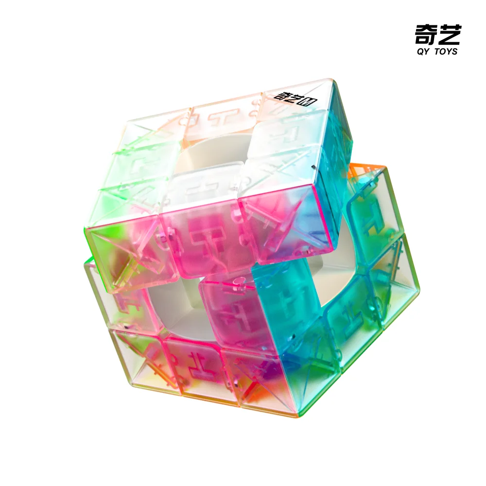 Qiyi Racing Void Cube 2.0 magnétique UV glace ambre Cube magique accélère sans autocollant Fidget jouets Cubo Magico Puzzle jouets éducatifs