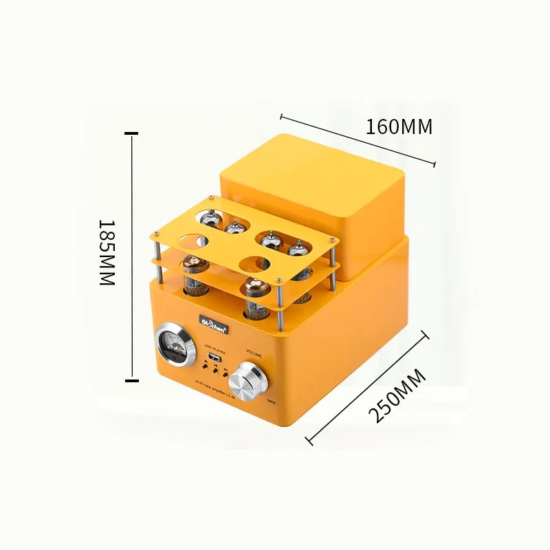 

HiFiAMP 6P1 Push-pull Pure 4x6P1 Electronic Tube Amplifier Bluetooth5.0 HiFi Vacuum Tube Power Amplifier