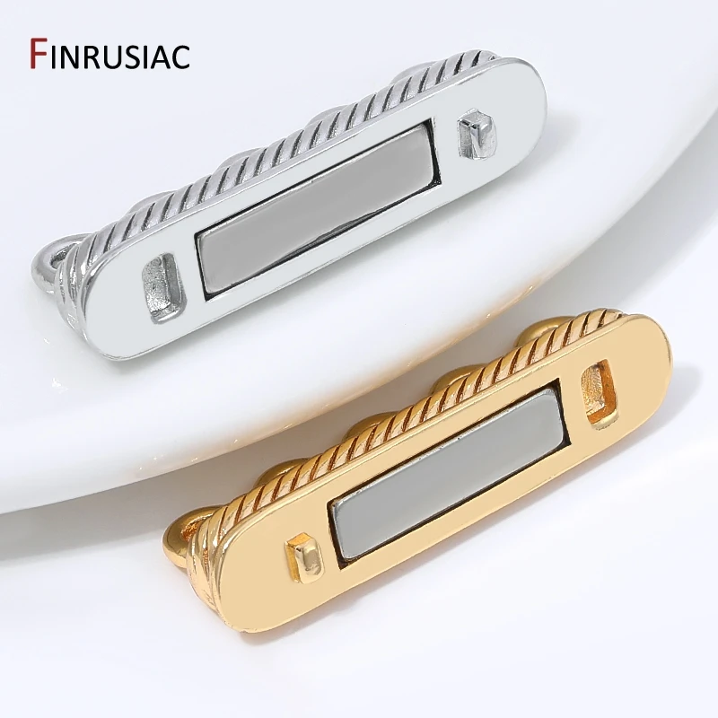14K Gold Plated Brass Multi-Strand Magnetic Clasps Connectors,5- Rows Fastener Magnetic Clasps For DIY Jewelry Making Findings image 3