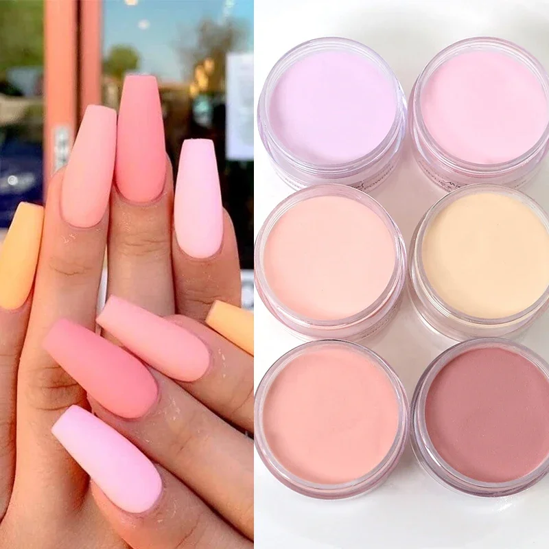 15g jasnego koloru rzeźbiarskiego proszku akrylowego do paznokci do profesjonalnego manicure