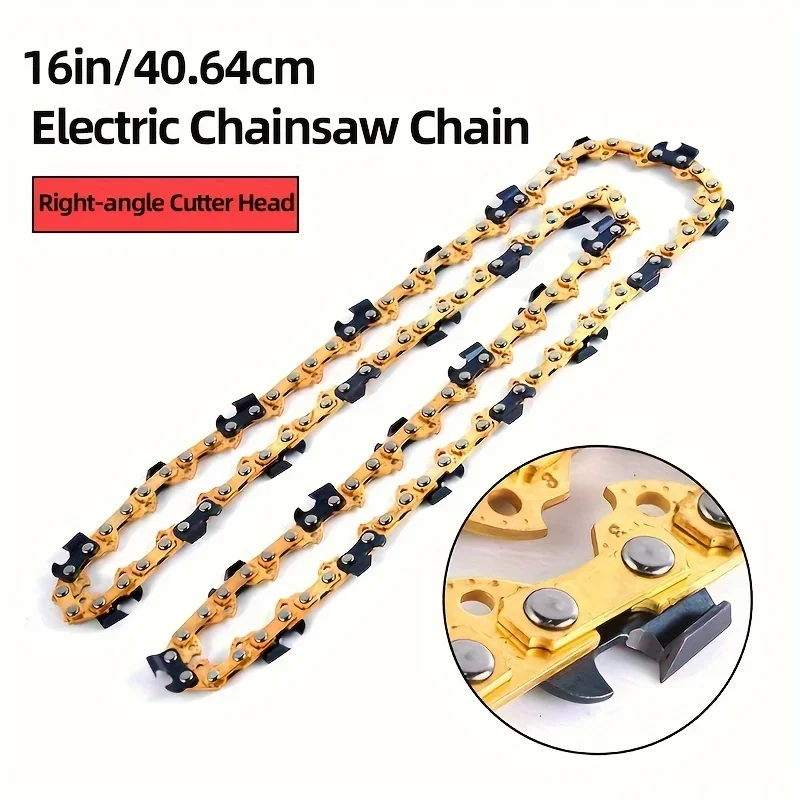 

2 шт., 16-дюймовая цепь для бензопилы, 59DL 0,050 "спецификация 3/8" LP 16 "сменная цепь, золотое прямоугольное лезвие, острое и долговечное