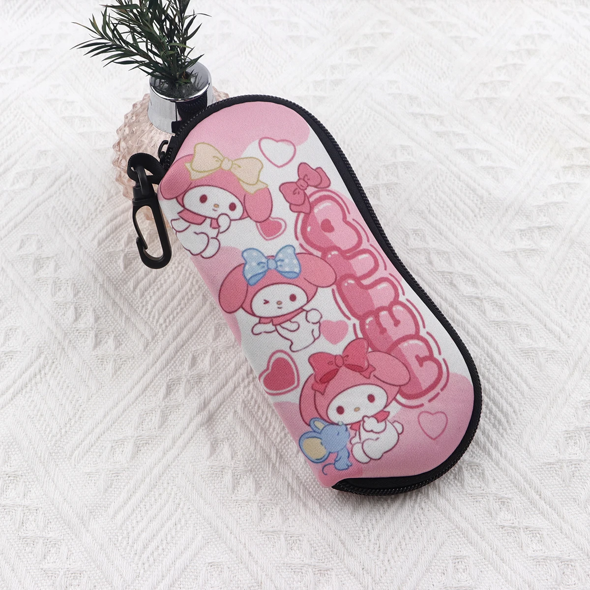 Popular Cartoon Anime  Figures Eyewear Cases Cover Sunglasses Case Cute Animals Glasses Box With Zipper Portable Eyeglass Cases image 3