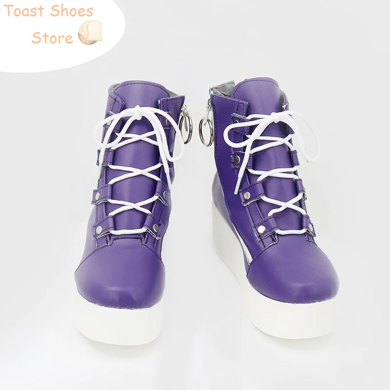 Kenmochi Toya Cosplay Schoenen Vtuber Cosplay Rekwisieten Pu Lederen Schoenen Halloween Carnaval Laarzen Kostuum Prop