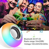 LED E27 Bluetooth Lamp Bulb 12W Speaker Music APP Remote Control Dimmable Night Light for Home Decoration Home Party Bar