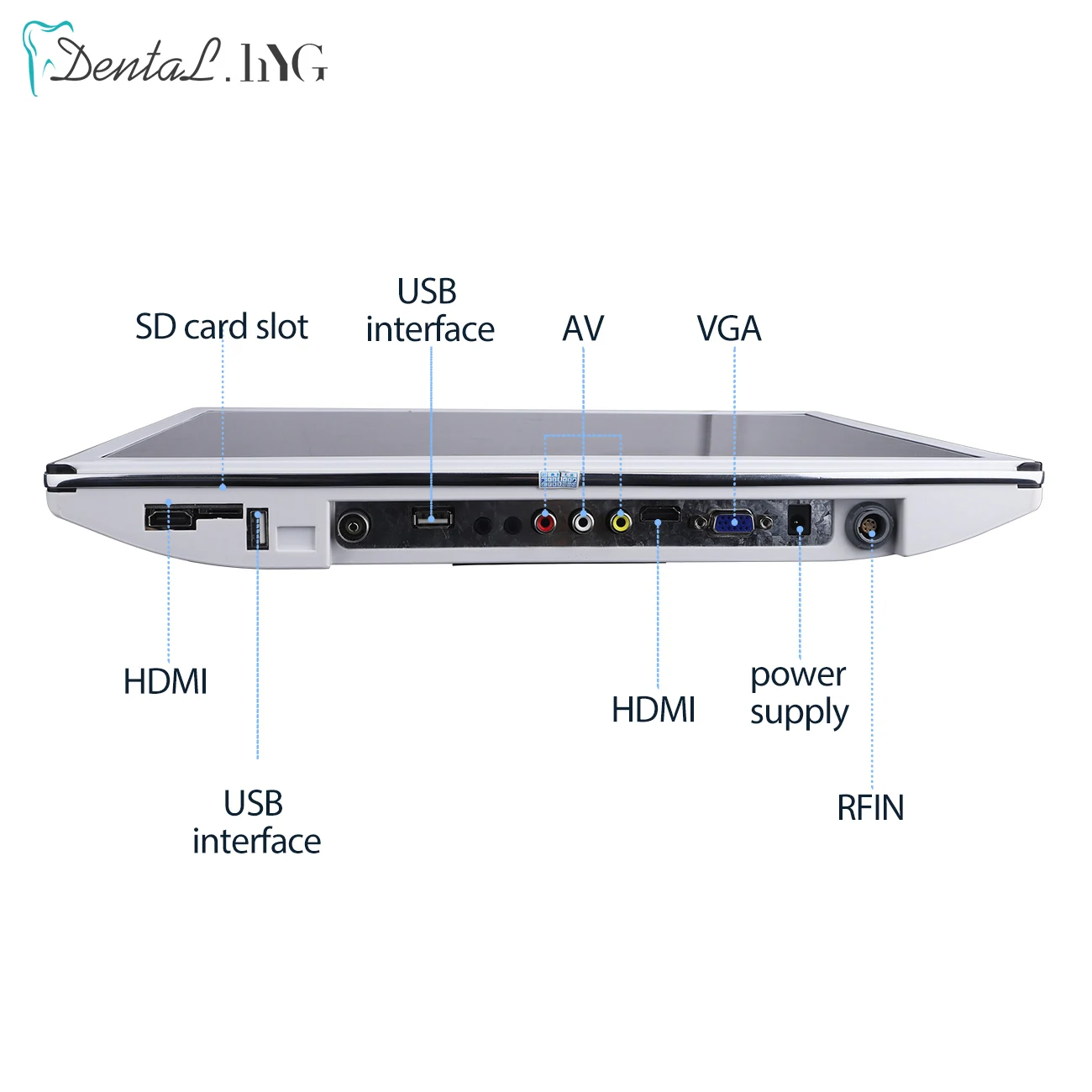 Dental Endoscope 17inch LCD Monitor VGA Intra Oral Camera 6LED Wifi Digital Radio Dentistry Intra Oral Camera Equipment