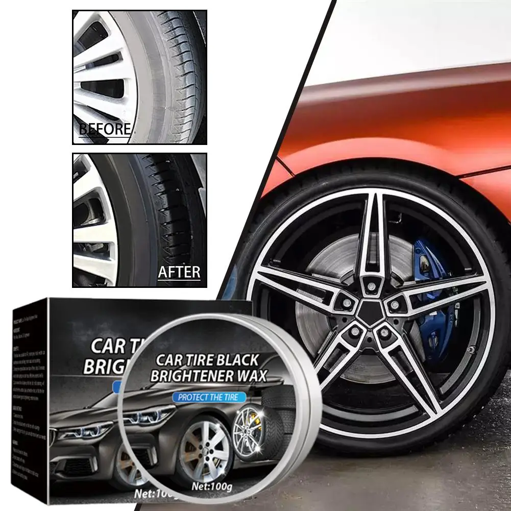 Advanced Car Tire Gloss Wax Long-Lasting Protection And Gloss Enhancer For Plastic Parts, Long-Lasting Maintenance Coating W0I0