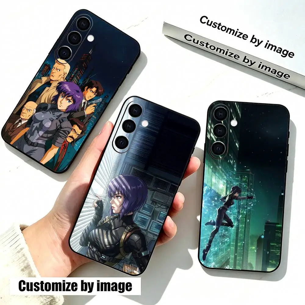 Anime Ghost in the S-Shells  Phone Case For Samsung Galaxy A73,A72,A71,A70,A53,A52,A51,Others Soft Black Cover