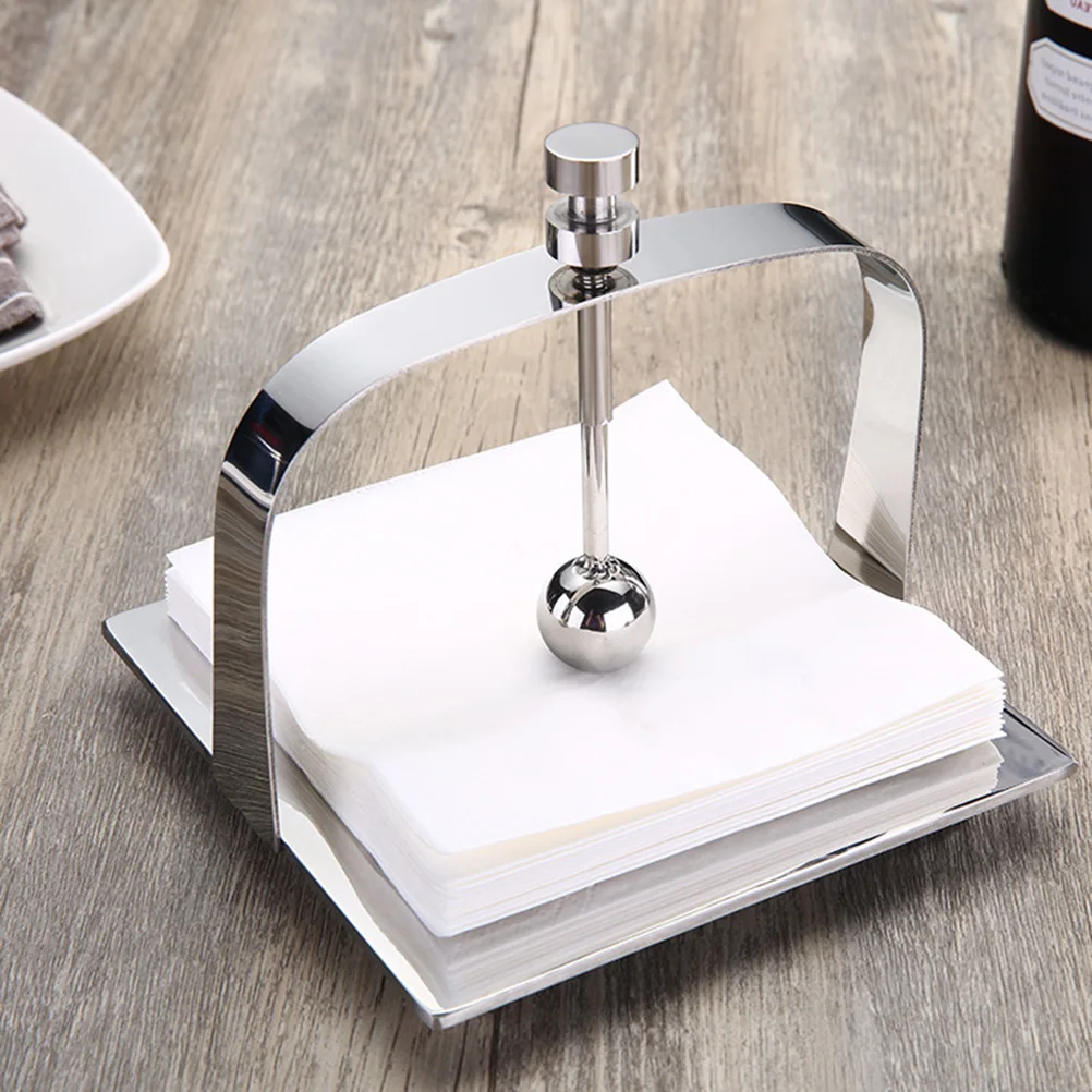 

Stainless Steel Paper Towel Holder Countertop Napkin Dispenser Modern Tissue Stand