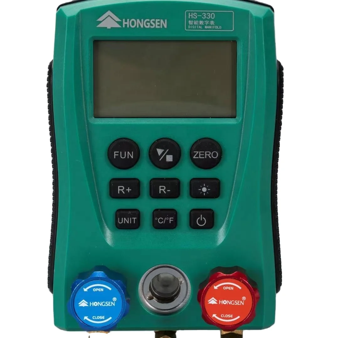 Hongsen HS-330 intelligent digital pressure gauge for ac 89 kinds of refrigerant adaptable