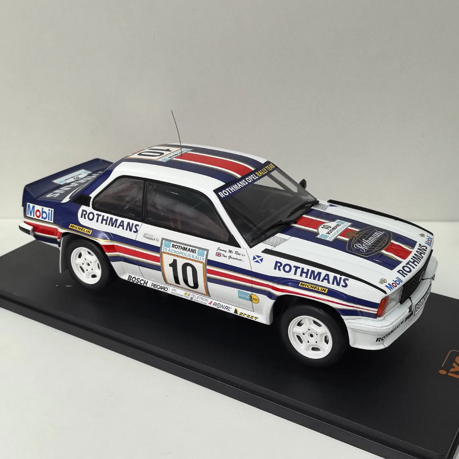 Picture 6: Diecast IXO 1/18 Scale OPEL ASCONA 400 #10 1982 Opel X7 Alloy Car Model