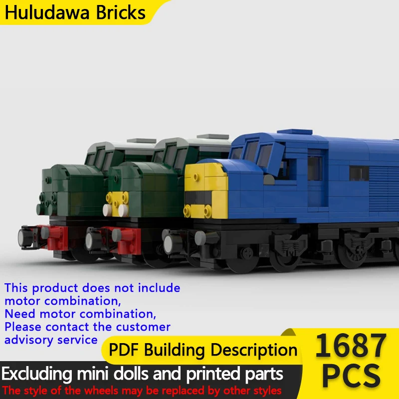 

Модель городского автомобиля MOC, конструктор из строительных блоков, дизель-электрические локомотивы класса 40, модульная технология, детские праздничные подарки, игрушки для сборки