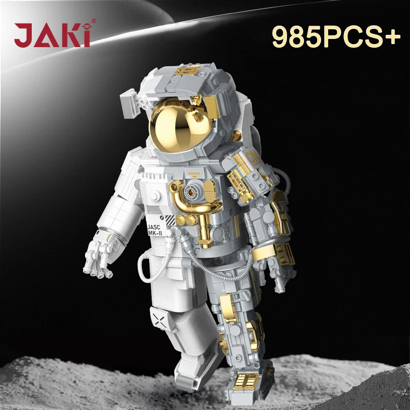 Genuine JAKI Technical Creative Space Aerospace Figures Model Building Block Spaceman MOC Assemble Space Astronaut Bricks Toys