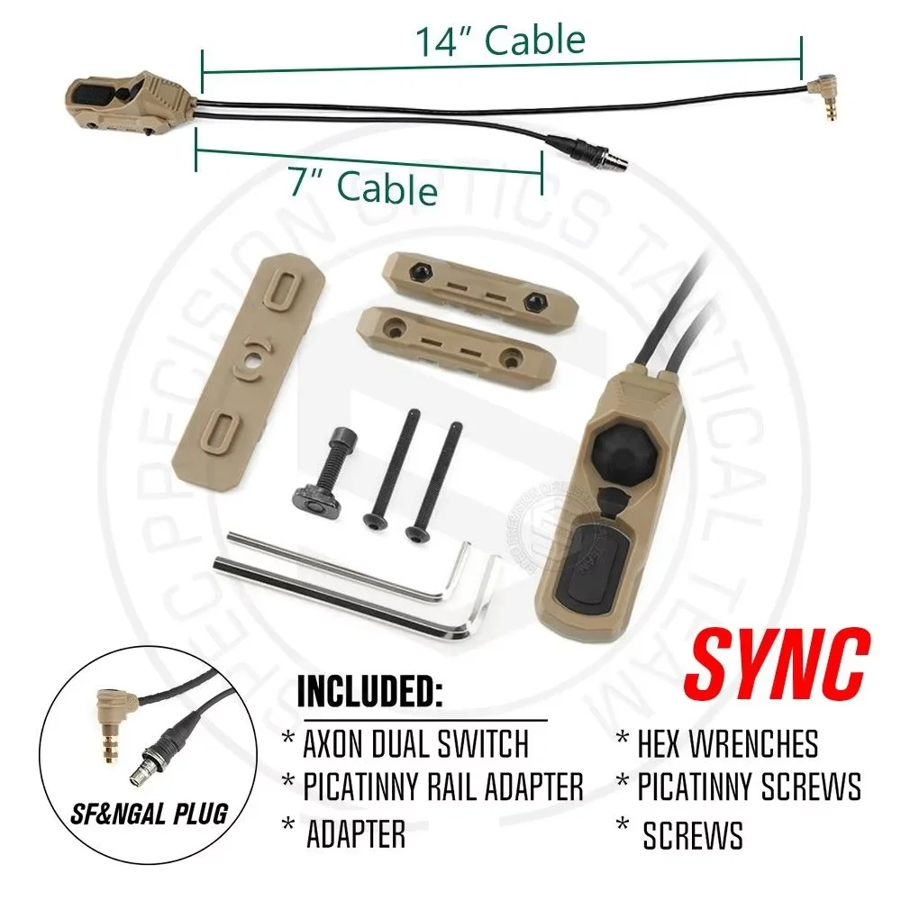 AXON SYNC タクティカルデュアルスイッチ NGAL LA-23 SF フラッシュ