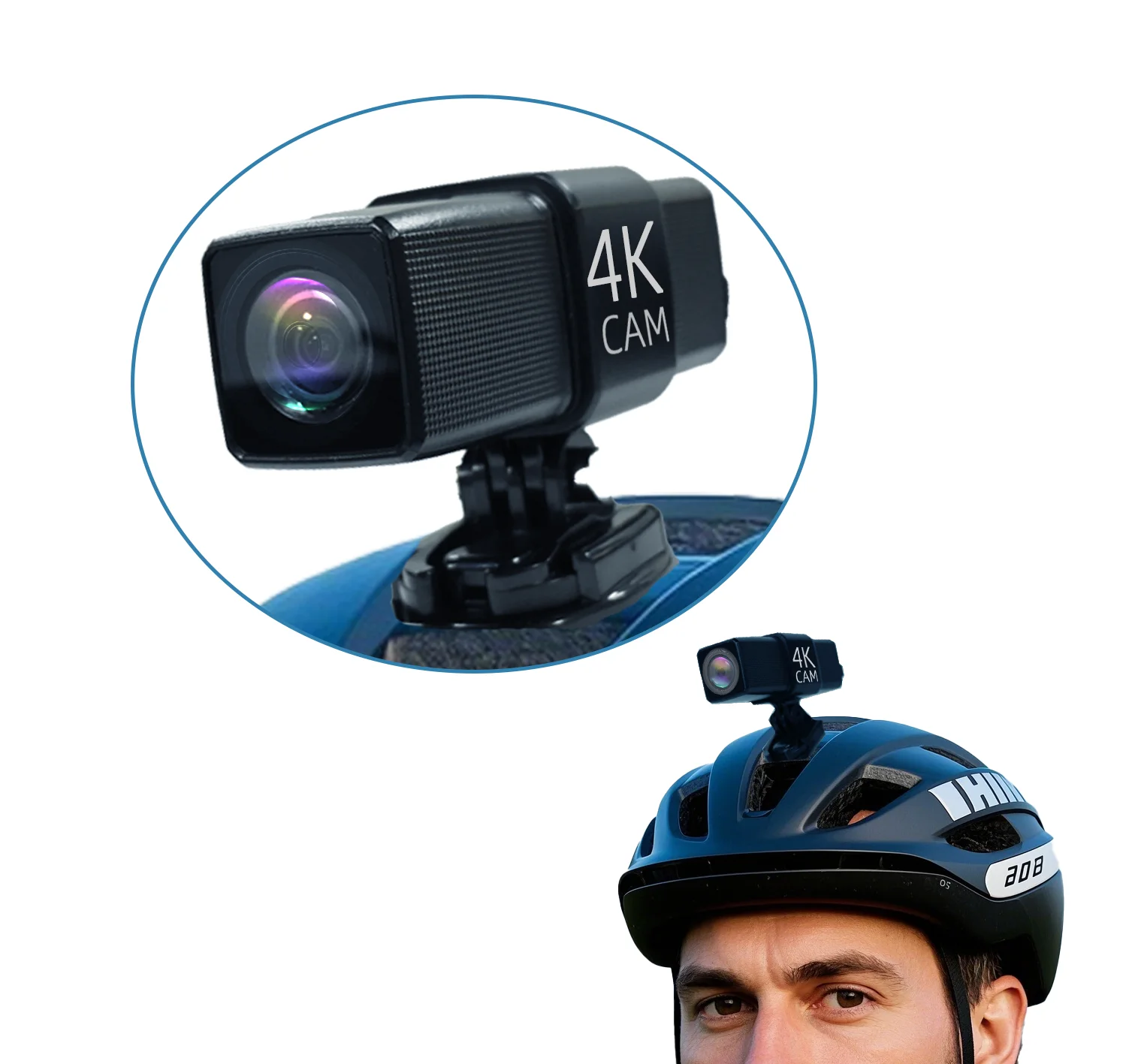 Firefly Q8 4K Sport Camera Intelligent Algorithm EIS4.1 Six-axis Gyroscope Anti-Vibration Crosshairs for Motorcycles Wide Angle