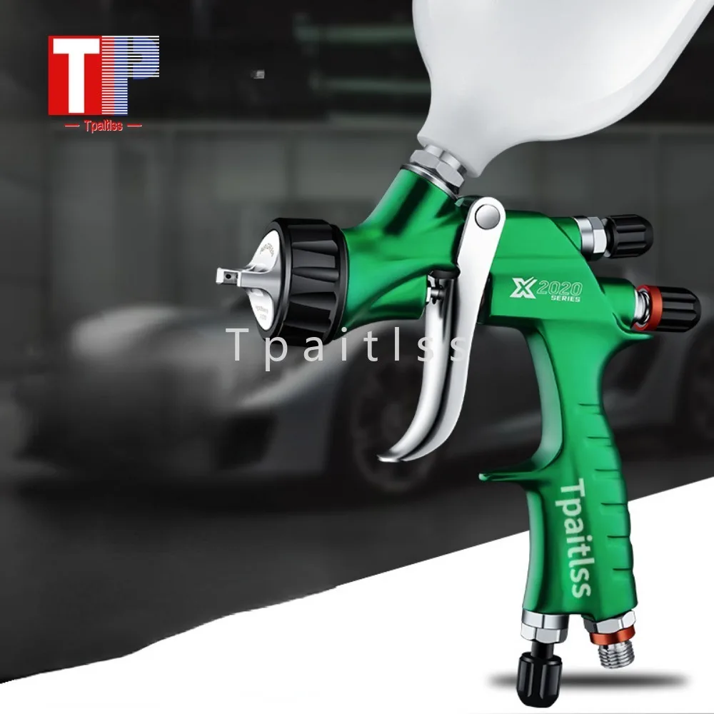 Tpaitlss Pneumatic Spray Gun Spray Tool 1.3mm for Car Topcoat Varnish for High Atomization Automobile 4S Shop.