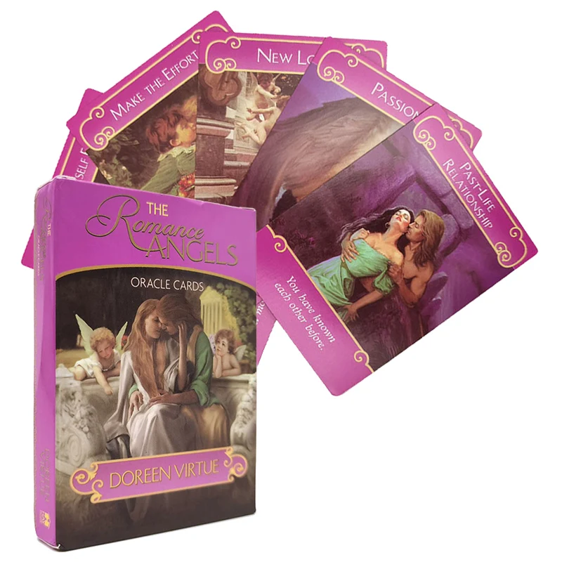 Spanish Version Romance Angels Oracle Card For Daily Love Life Issues Guide And Enlightenment Card Tarot