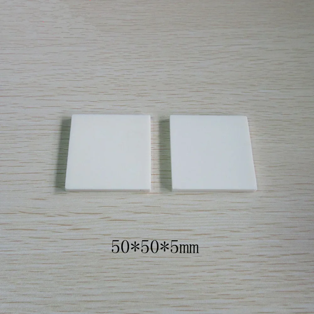 99 non-porous alumina ceramic sheet 50*50*5/10 thick corundum plate high temperature resistant ceramic substrate 100*100*10