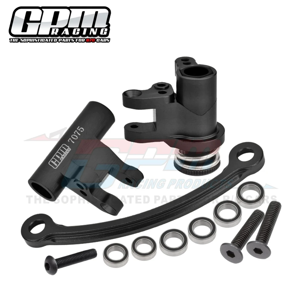 GPM for LOSI 1/10 Lasernut U4 Tenacity DB TT Pro RC Car Upgrade Parts Metal Steering Assembly Steering Bellcrank Set LOS231026