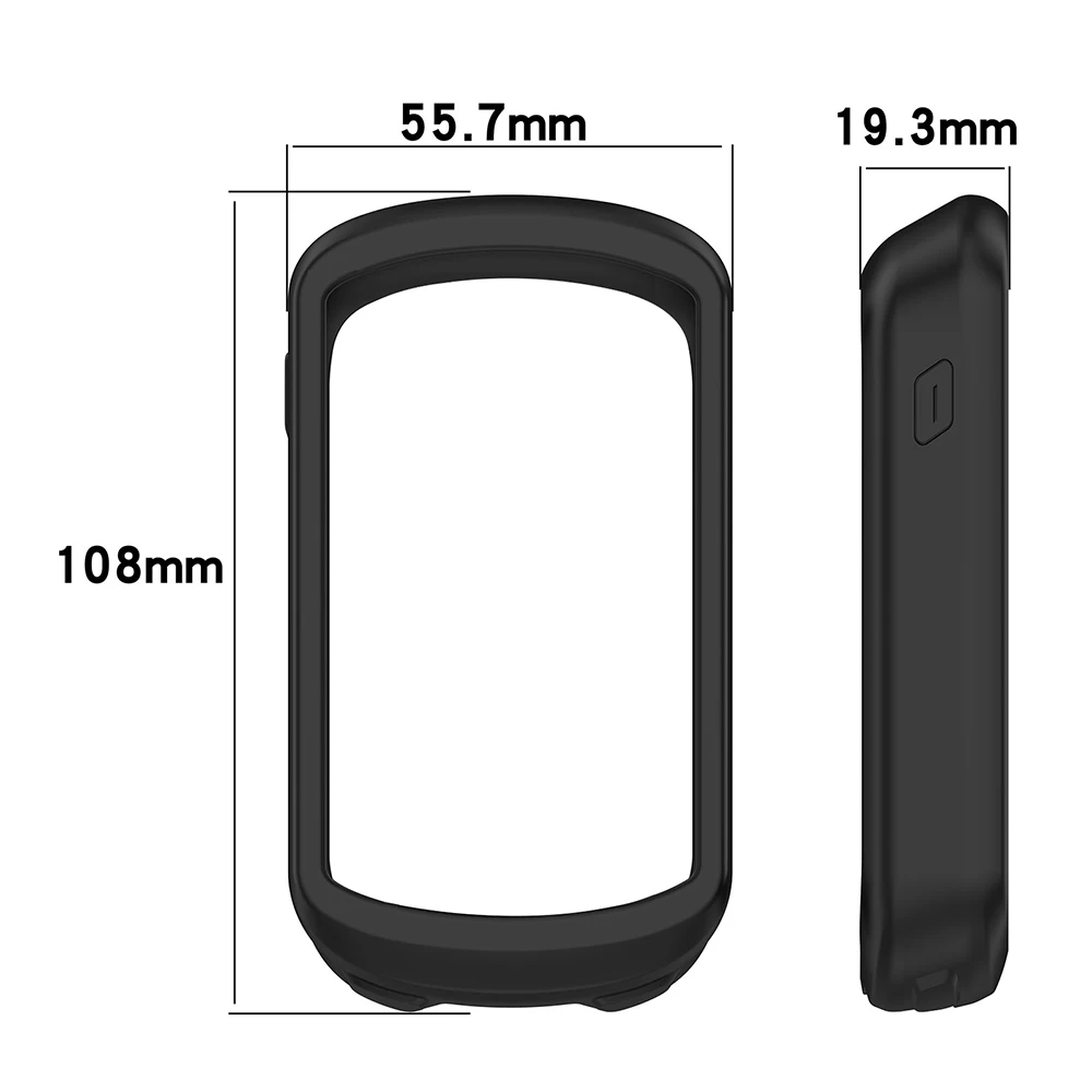 Garmin EDGE Explore2 Case GPS Bike Computer Silicone Cover Rubber Odometer Protective Case + HD Film (For Garmin EDGE Explore2)